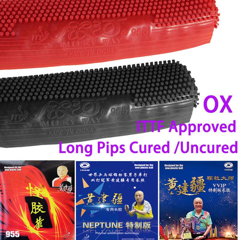 Table Tennis Xiom Rubber - YINHE 955/Neptune/VVIP Long Pips Tênis de