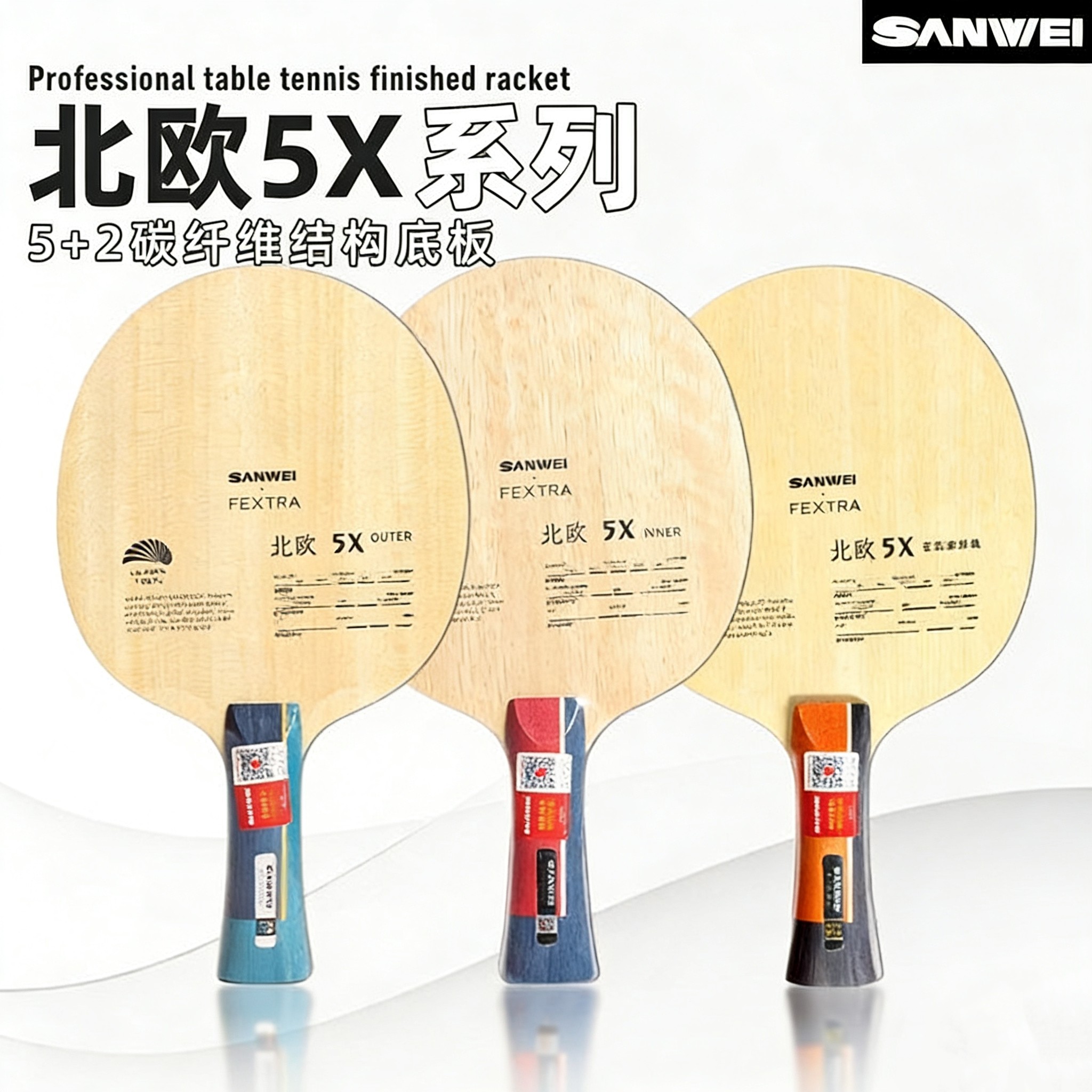 Table Tennis Club - Raquete de Tênis de Mesa SANWEI