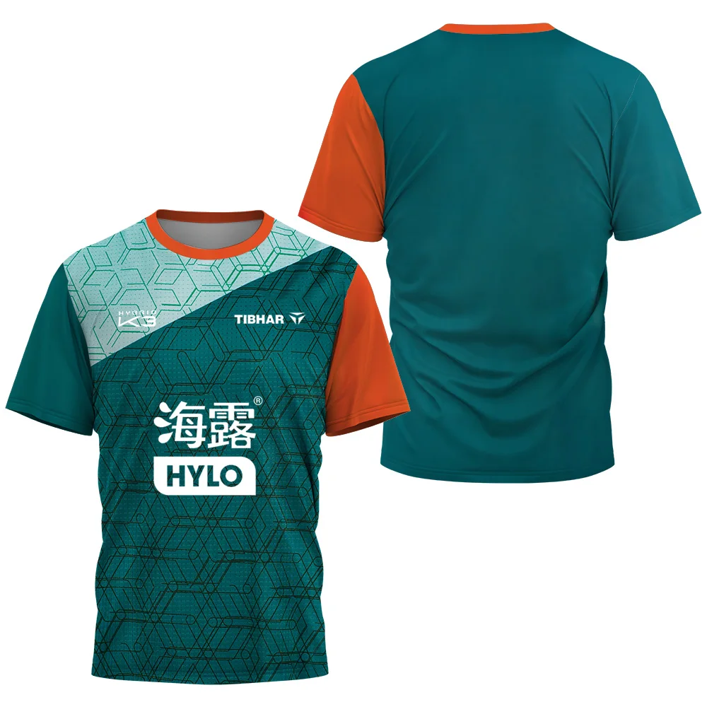 Table Tennis Training China - Camiseta esportiva masculina respirável de secagem