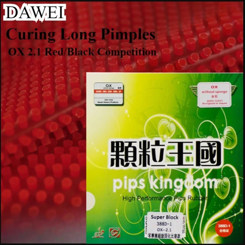 Dawei 388d-1 cura espinhas lon - Table Tennis Xiom Rubber avaliação e preço
