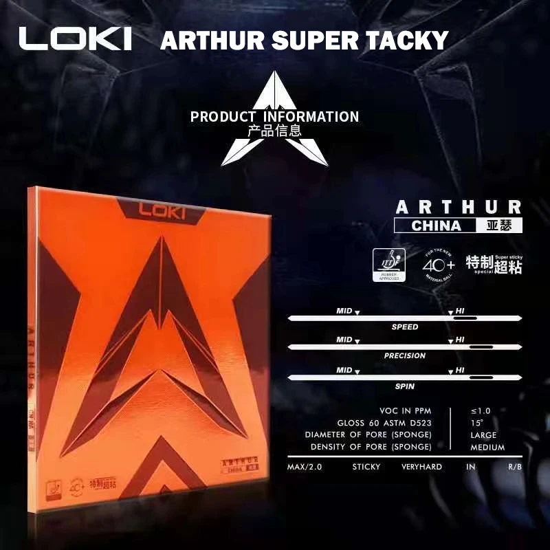 LOKI ARTHUR-Borracha pegajosa  - Table Tennis Club avaliação e preço