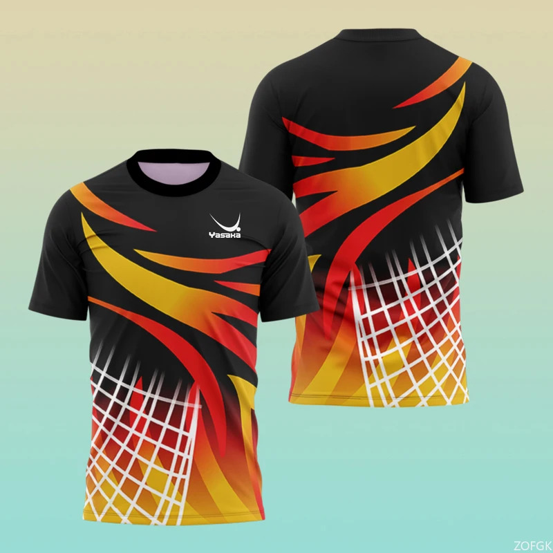 Camiseta masculina moderna par - Table Tennis Training China avaliação e preço